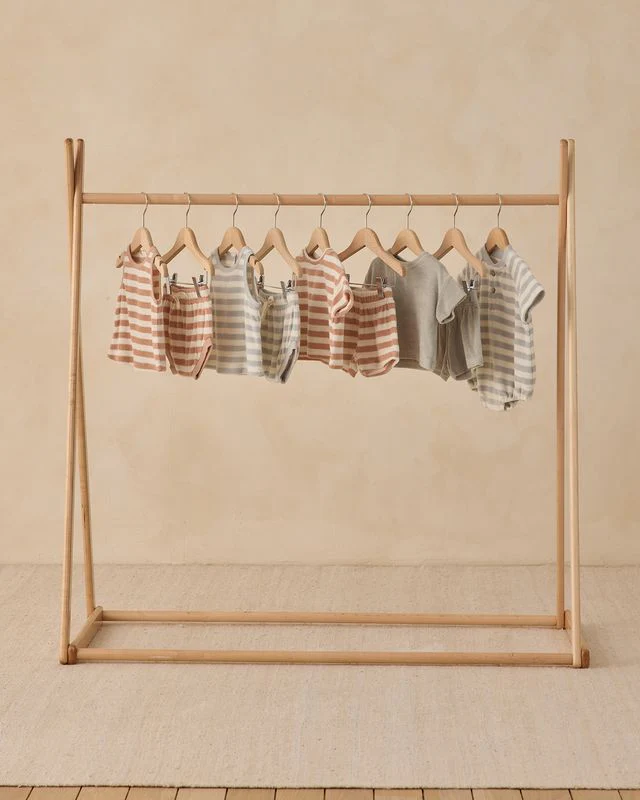 Terry Tank + Short Set - Sky Stripe by Quincy Mae - Image 8