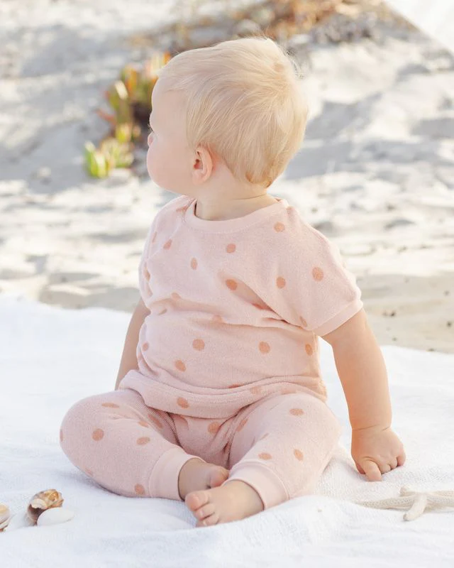 Terry Tee + Pant Set - Polka Dot by Quincy Mae - Image 2
