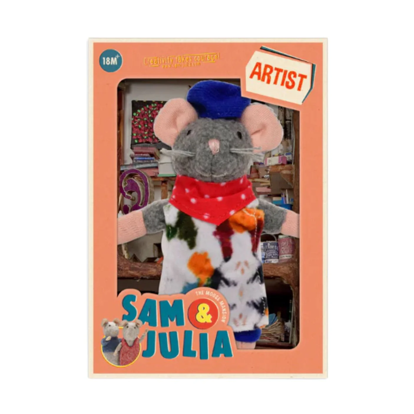 The Artist Plush Toy by Sam and Julia