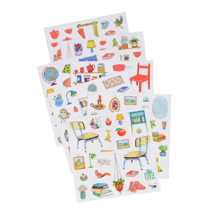 The Big Family Coloring and Sticker Book by Moulin Roty - Image 2