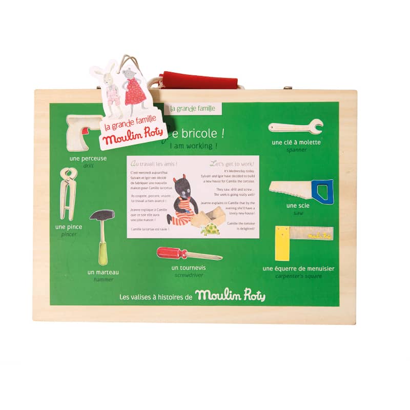 The Big Family Handman Tool Set Suitcase by Moulin Roty - Image 3