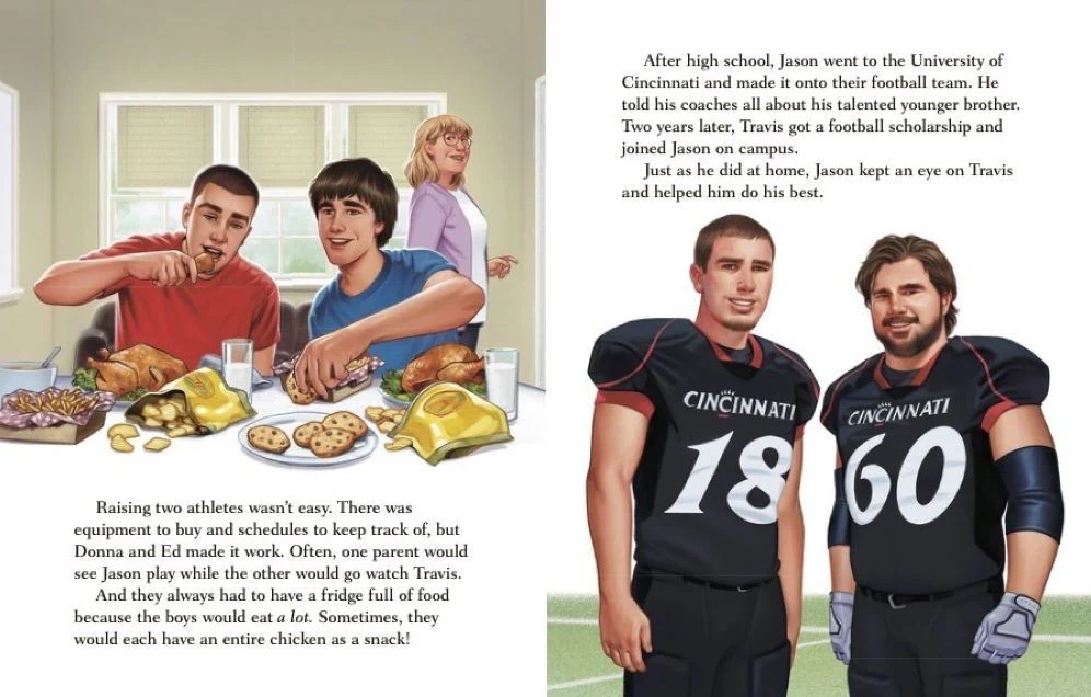 The Kelce Brothers: A Little Golden Book Biography - Hardcover - Image 2