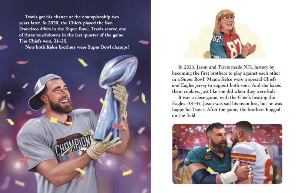The Kelce Brothers: A Little Golden Book Biography - Hardcover - Image 3