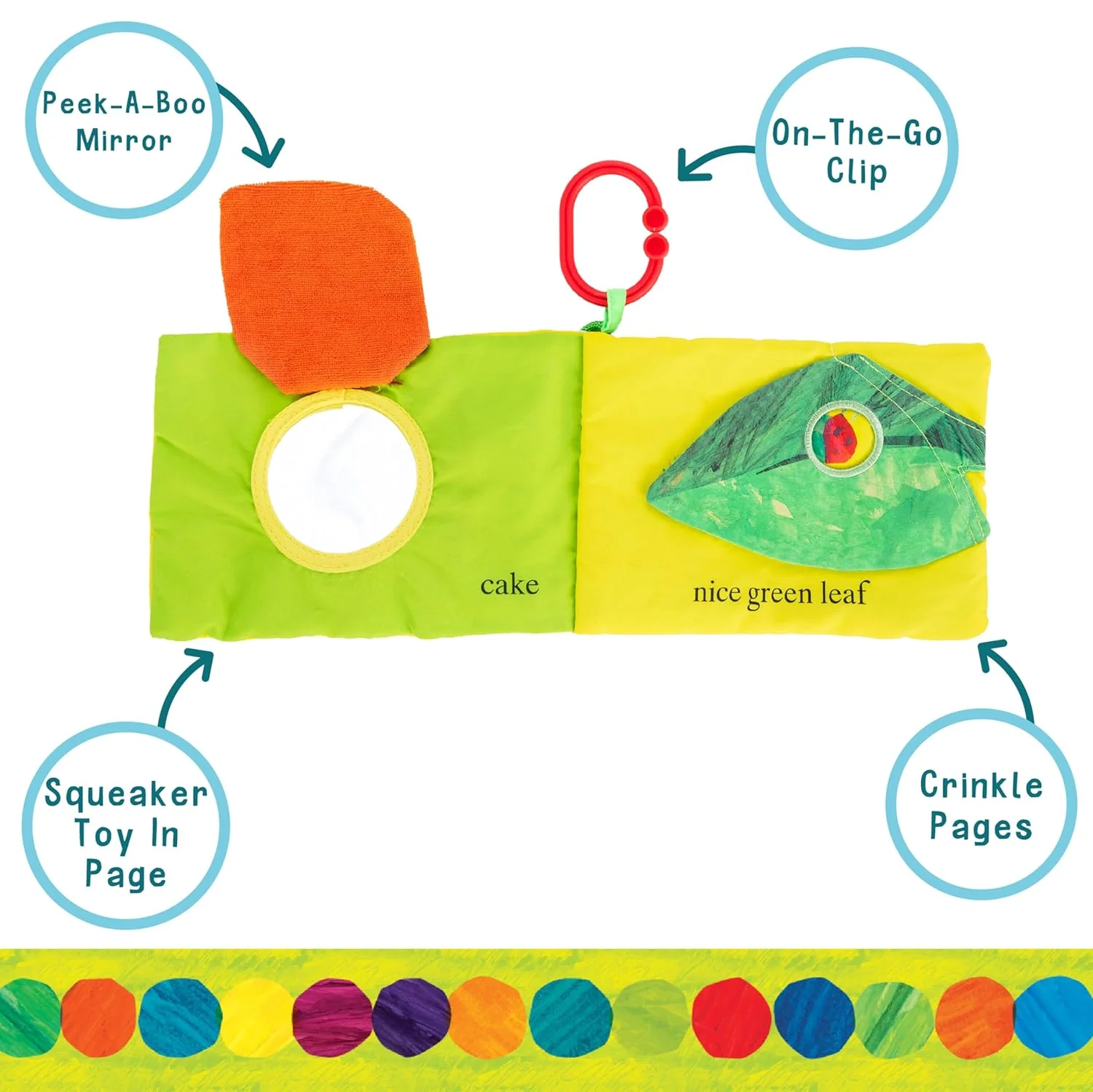 The Very Hungry Caterpillar With Strawberry Teether by Kids Preferred - Image 4