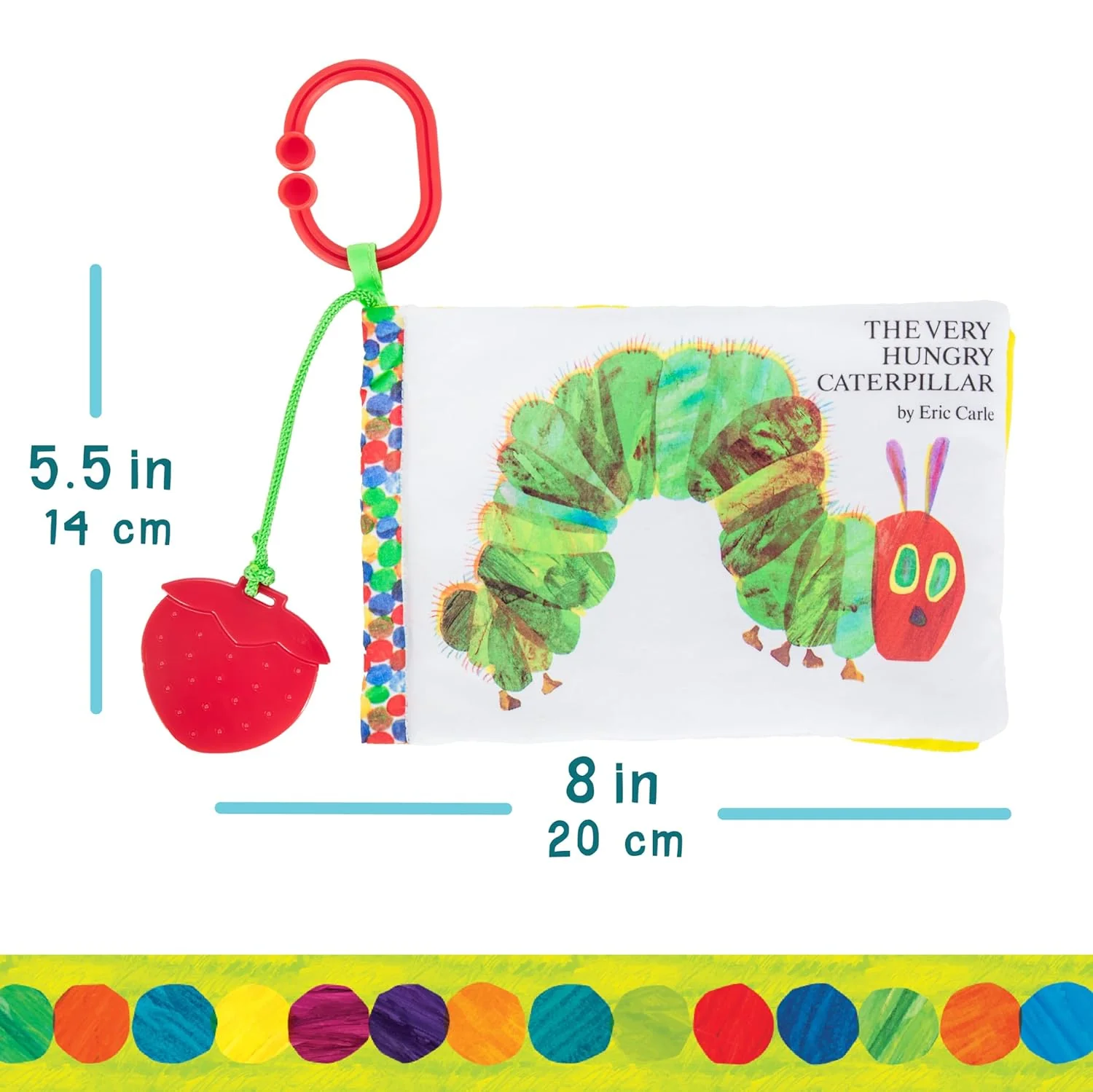 The Very Hungry Caterpillar With Strawberry Teether by Kids Preferred - Image 7