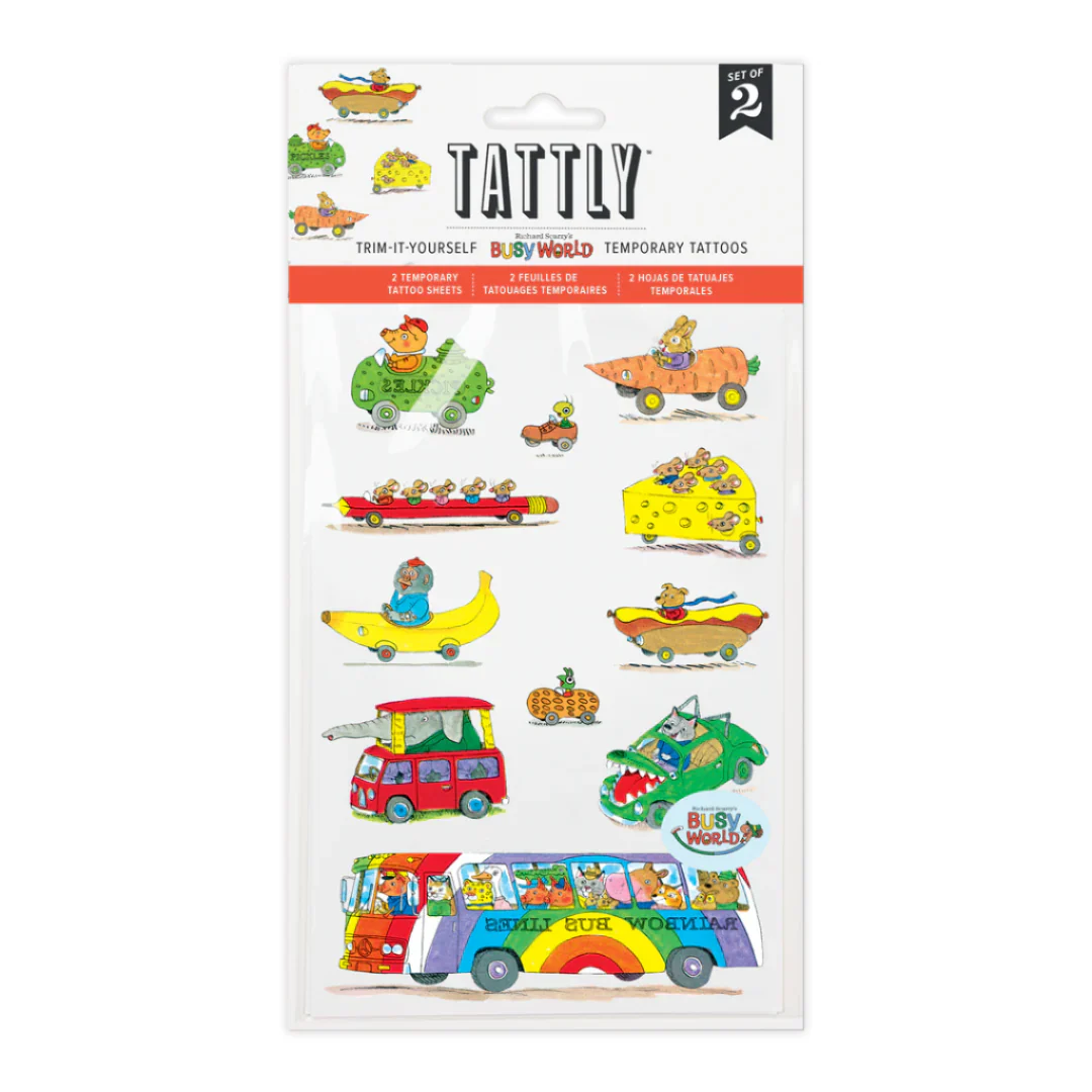 Things That Go Tattoo Sheet - Set of 2 by Tattly