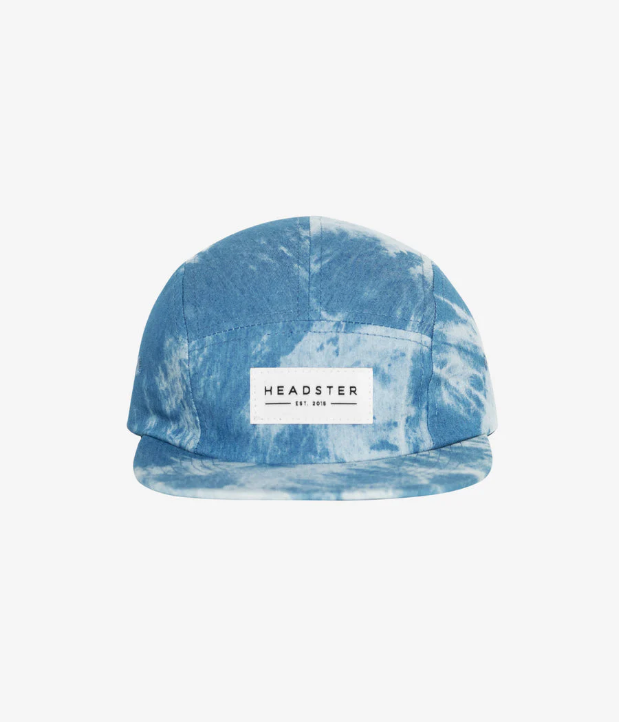 Tie Dye Jeans Five Panel Hat by Headster Kids - Image 2