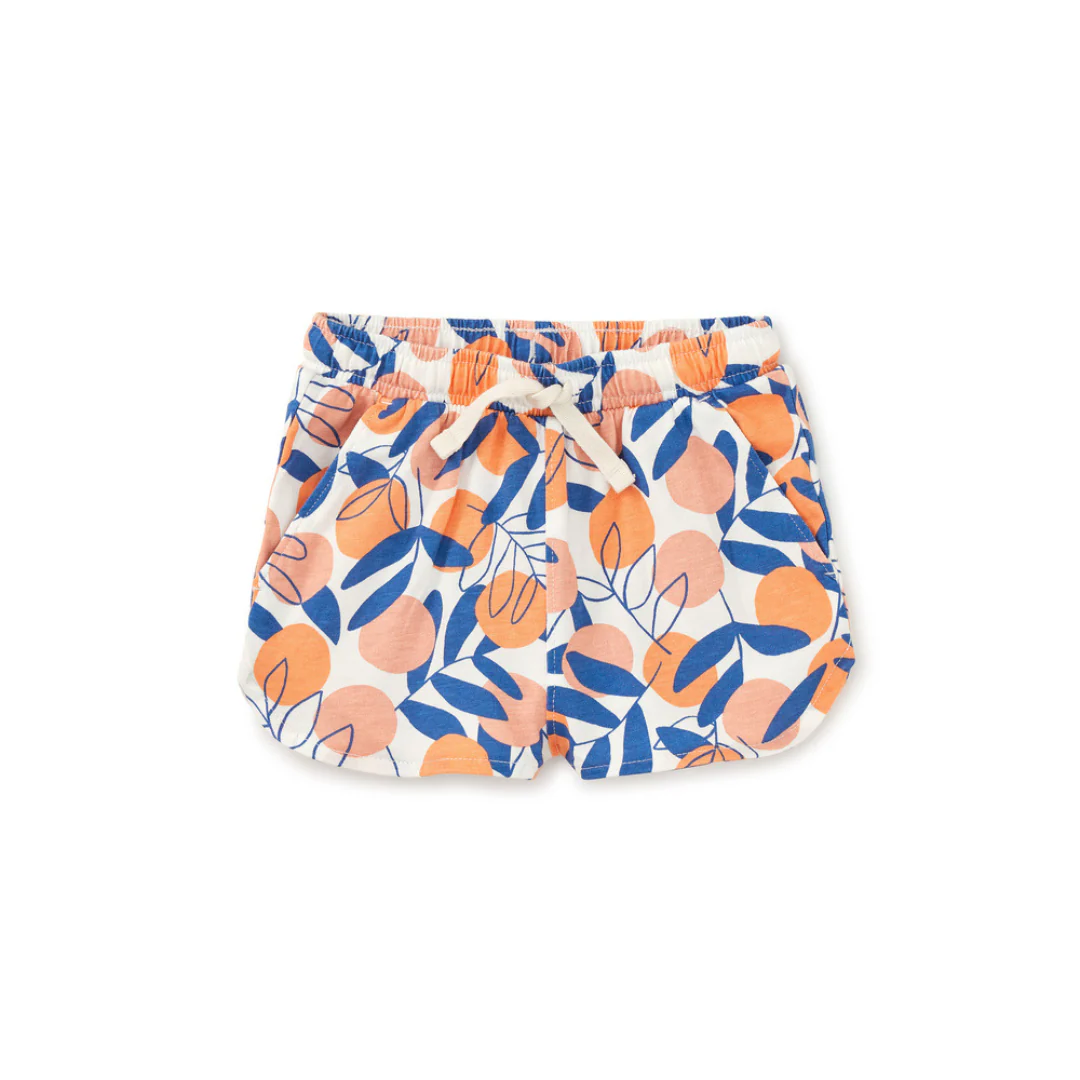 Tie Waist Printed Shorts - Mediterranean Citrus by Tea Collection - FINAL SALE - Image 2