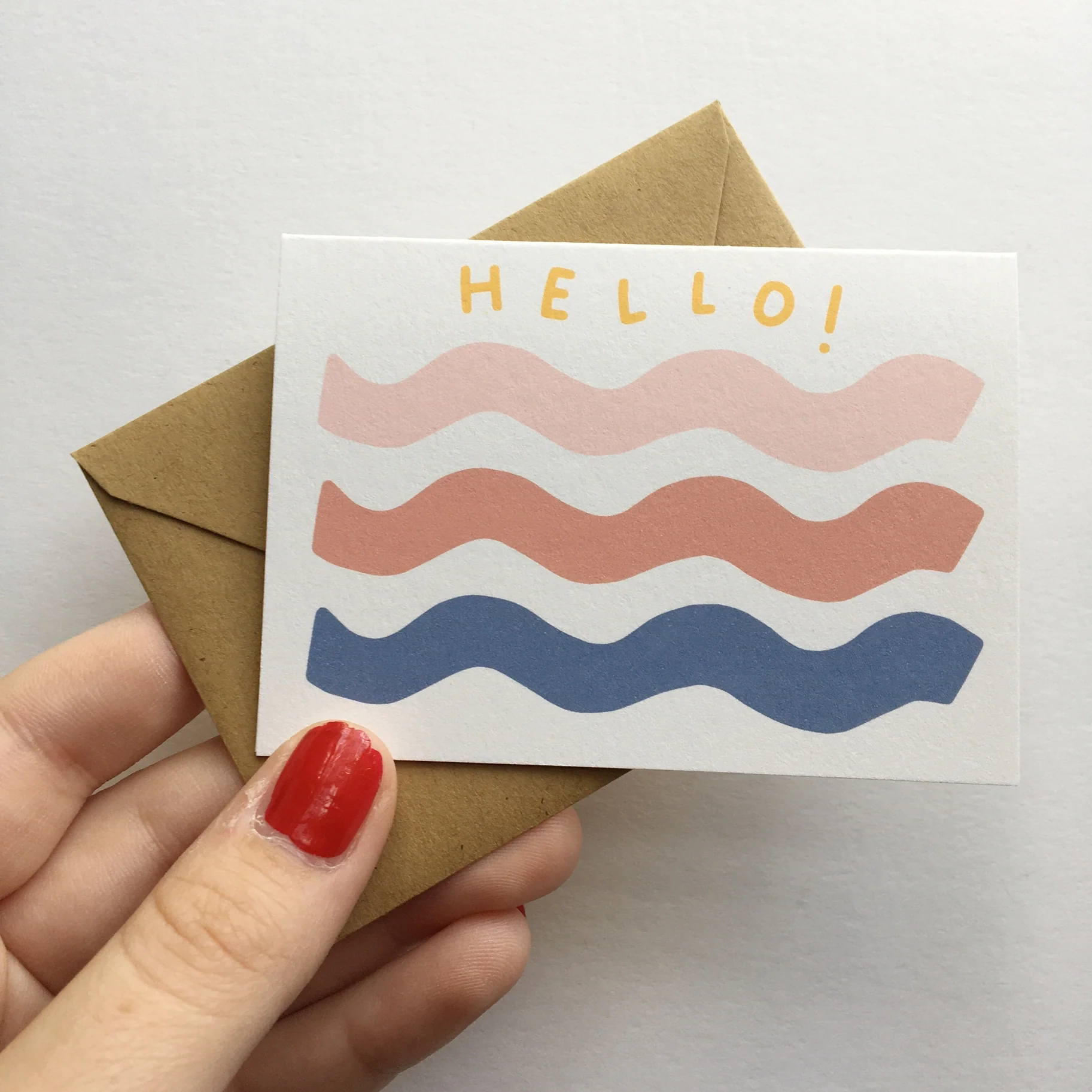 Tiny Enclosure Card - Hello! by Allie Biddle