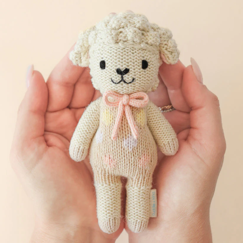 Tiny Lucy the Lamb (Pastel) by Cuddle + Kind - Image 3