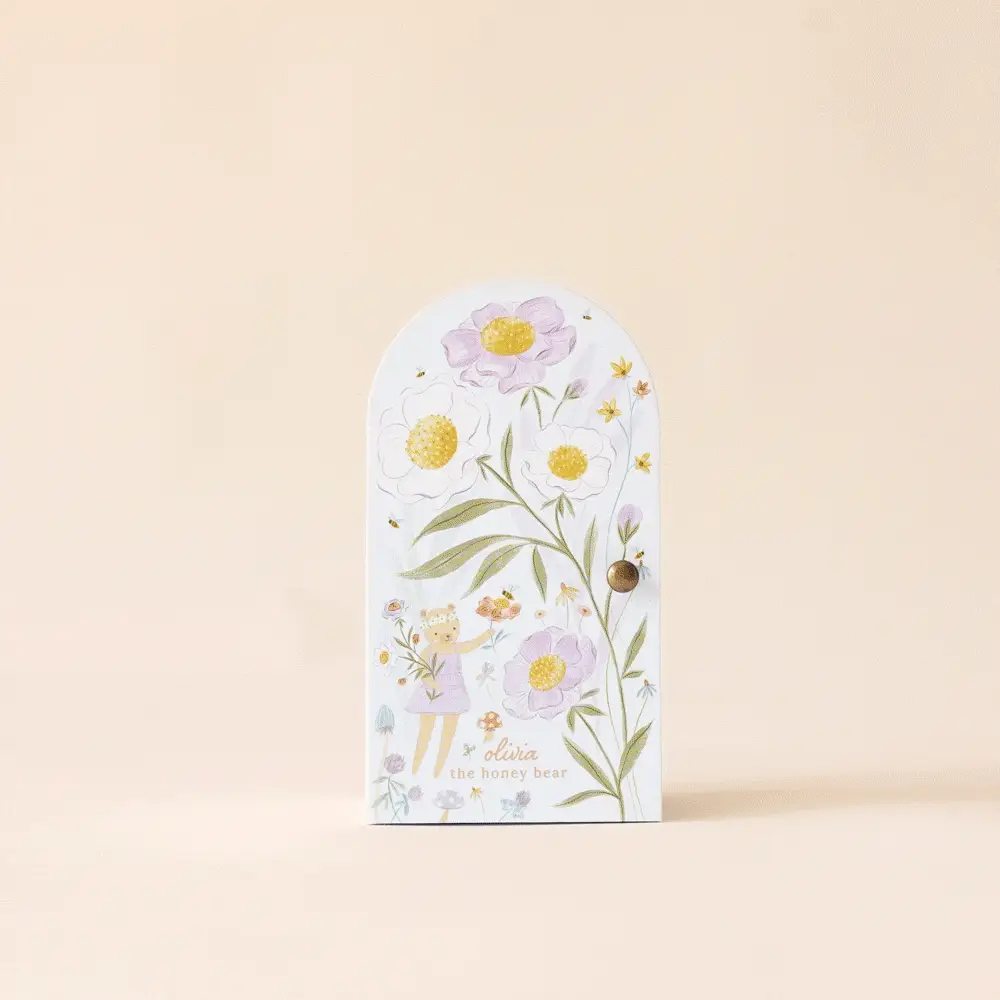 Tiny Olivia the Honey Bear by Cuddle + Kind - Image 2