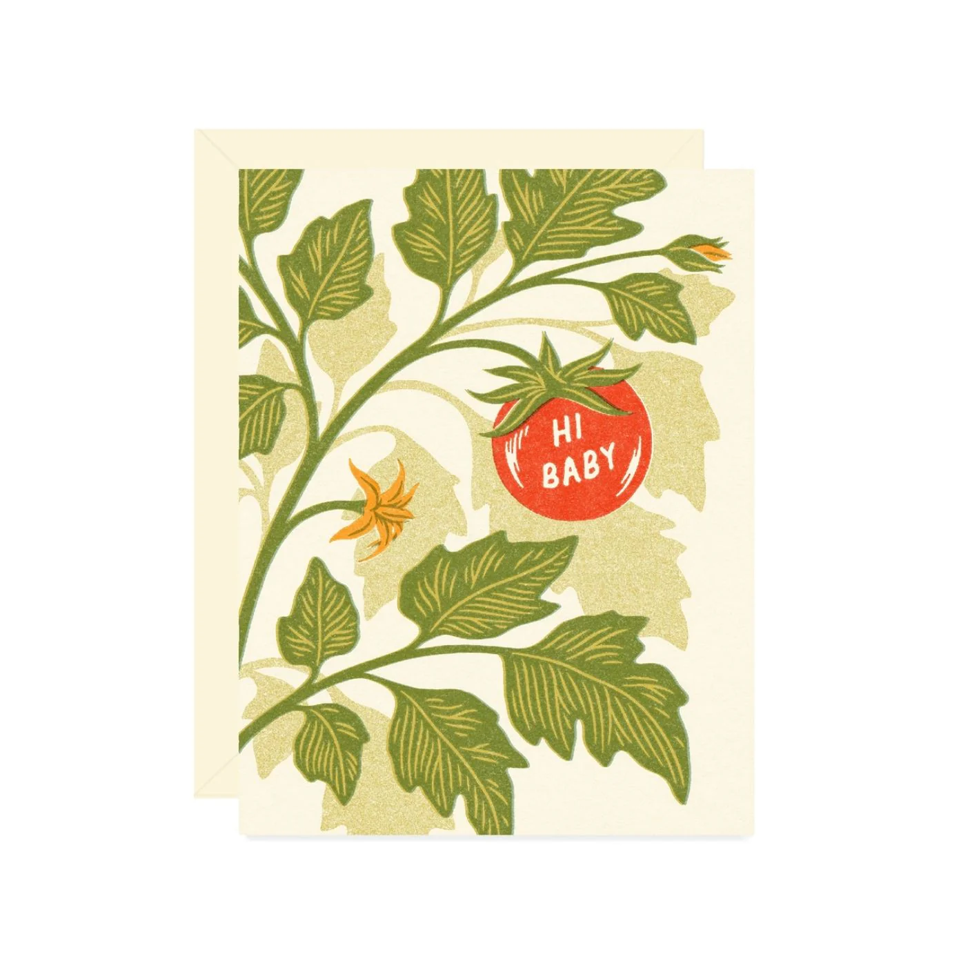 Tiny Tomato Baby Card by Wallflower Paper & Party