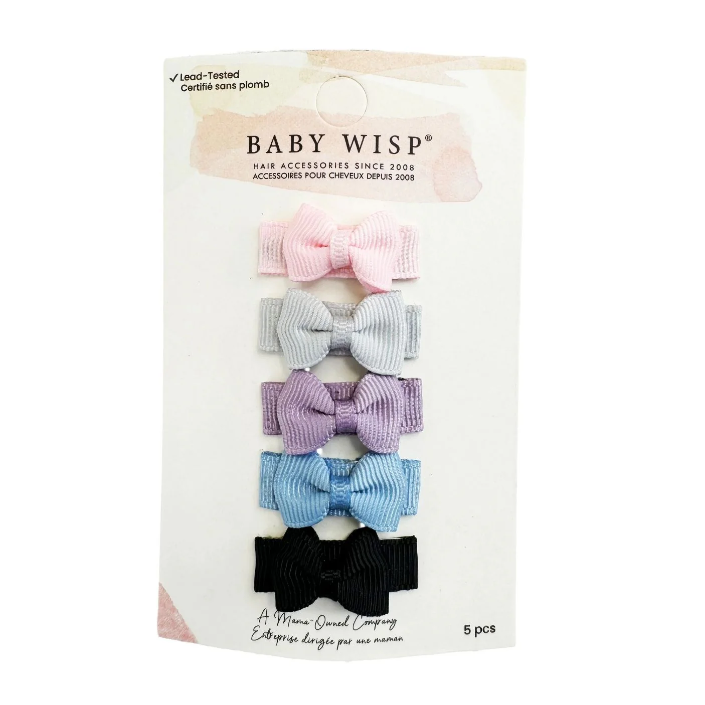Tiny Tuxedo Bows on Snap Clips Set of 5 - Photogenic by Baby Wisp