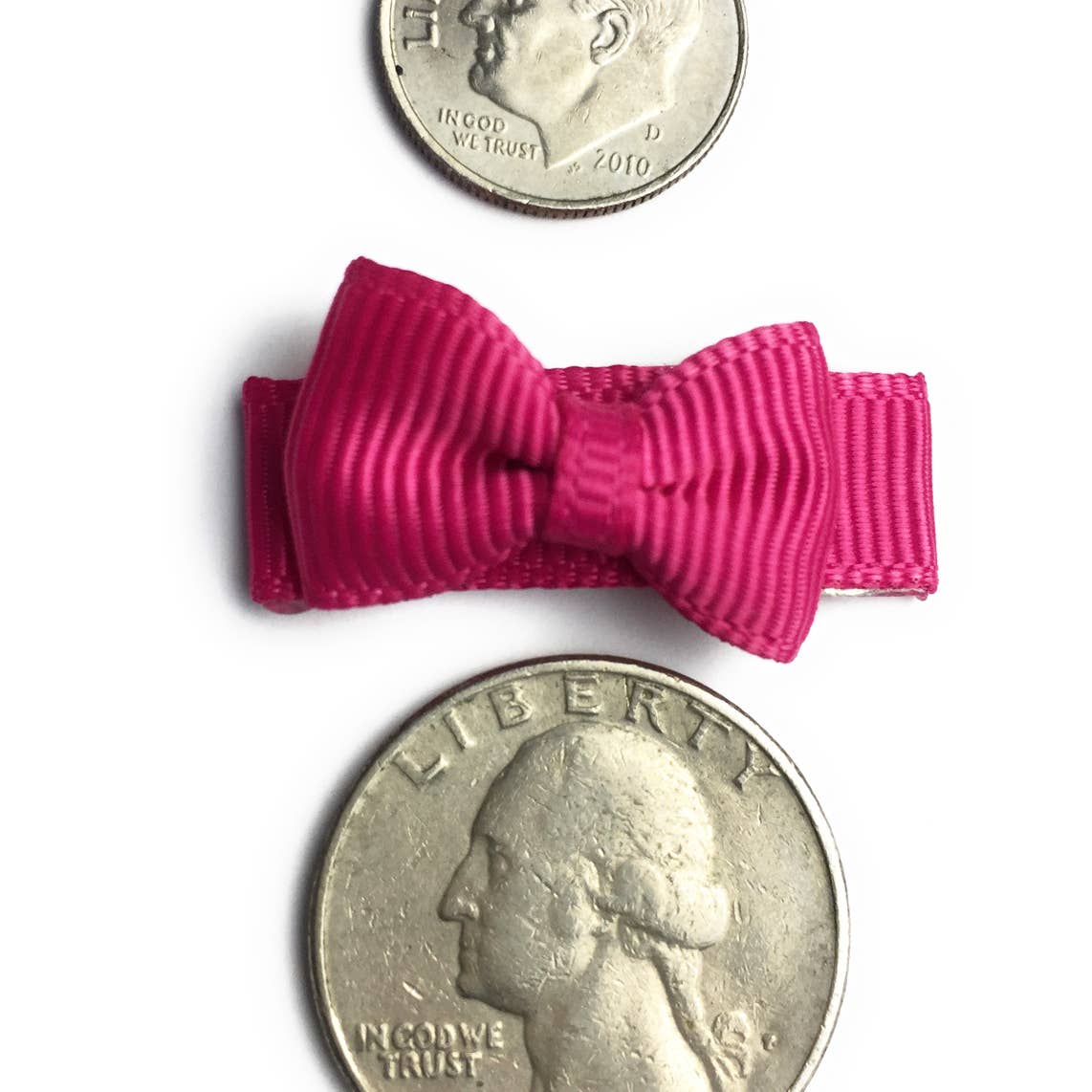 Tiny Tuxedo Bows on Snap Clips Set of 5 - Tea Time by Baby Wisp - Image 3