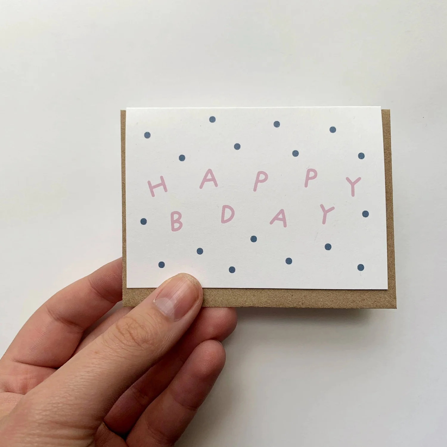 Tiny Enclosure Card - Happy Bday by Allie Biddle