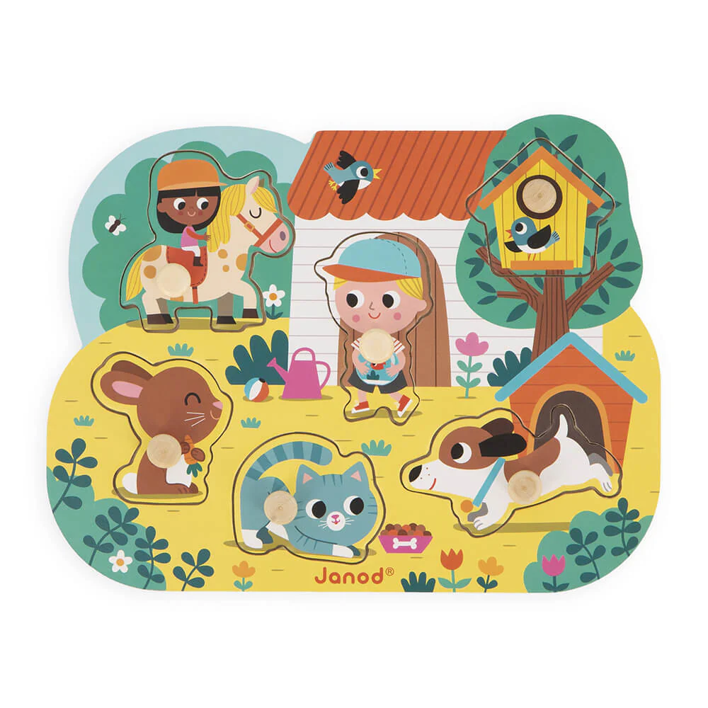 Toddler Wooden Puzzle - In the Country by Janod - Image 2