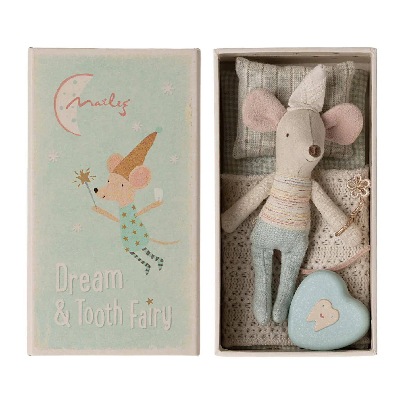 Tooth Fairy Mouse, Little Brother in Matchbox by Maileg