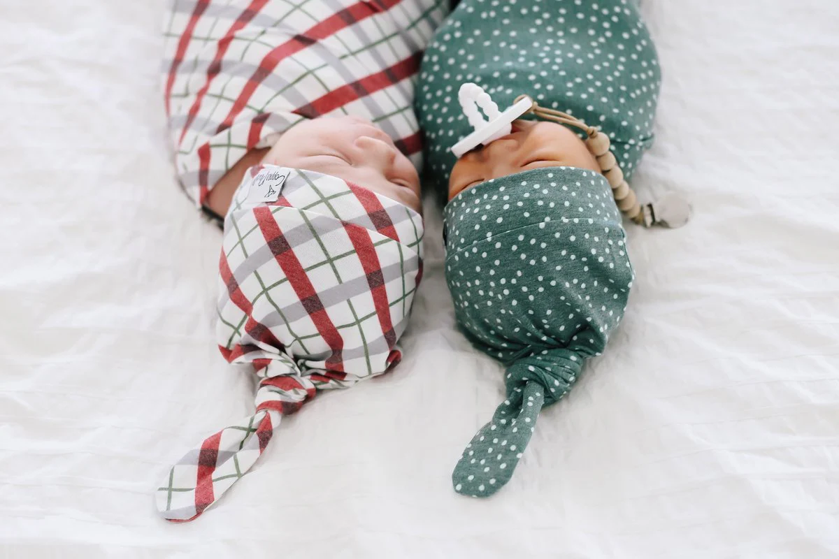 Newborn Top Knot Hat - Juniper by Copper Pearl - Image 3
