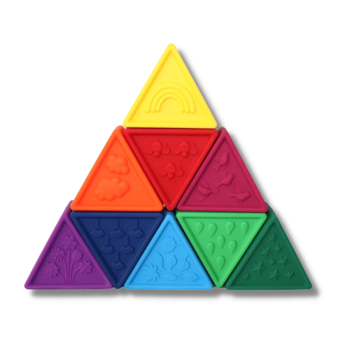 Triblox Silicone Numbered Colorful Blocks by Jellystone Designs - Image 3
