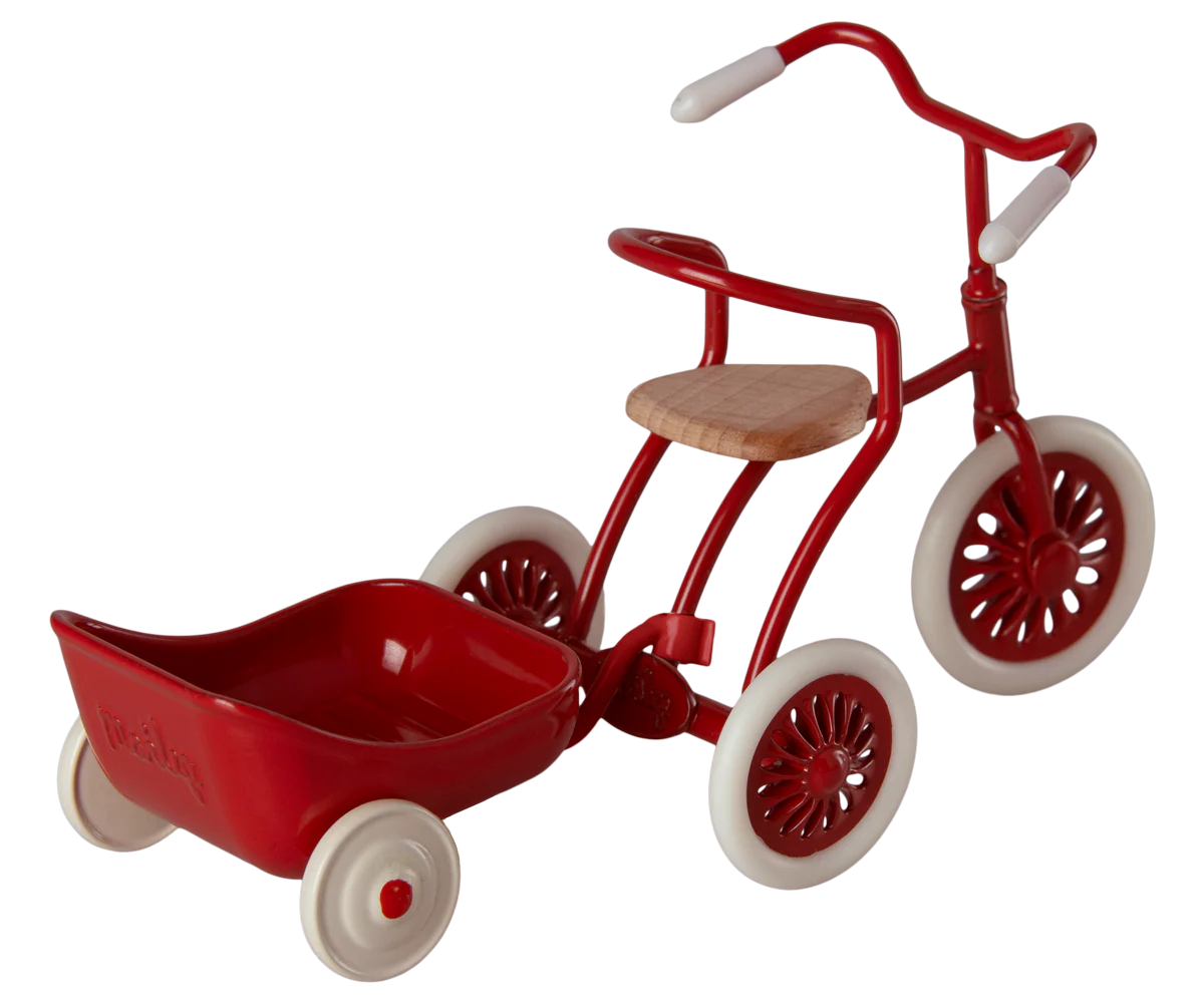 Tricycle Hanger, Mouse - Red by Maileg - Image 2