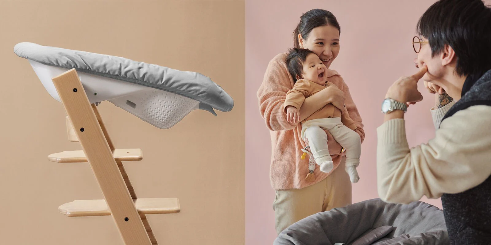 Tripp Trapp Natural with Newborn Set by Stokke - Image 5