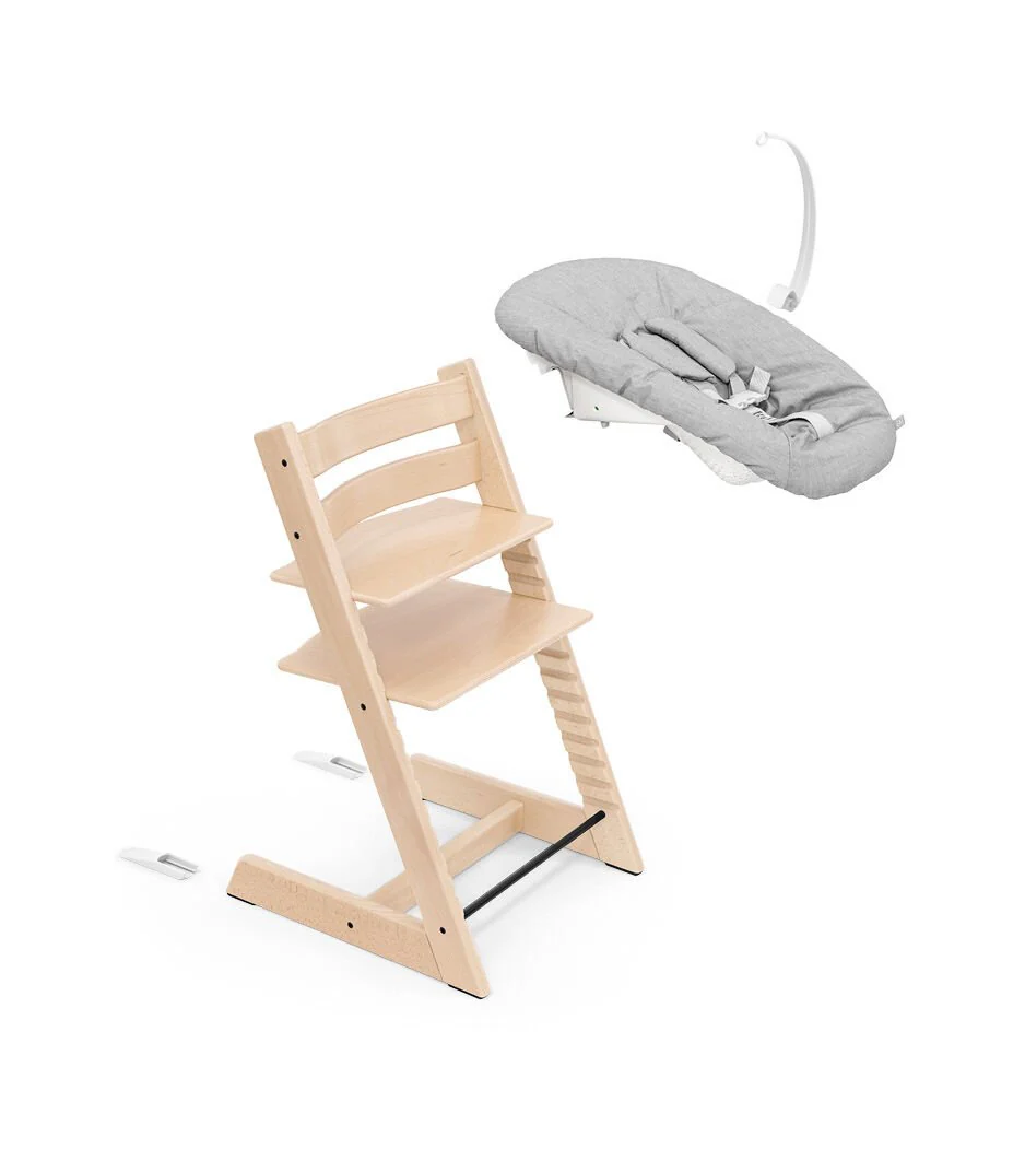 Tripp Trapp Natural with Newborn Set by Stokke - Image 8