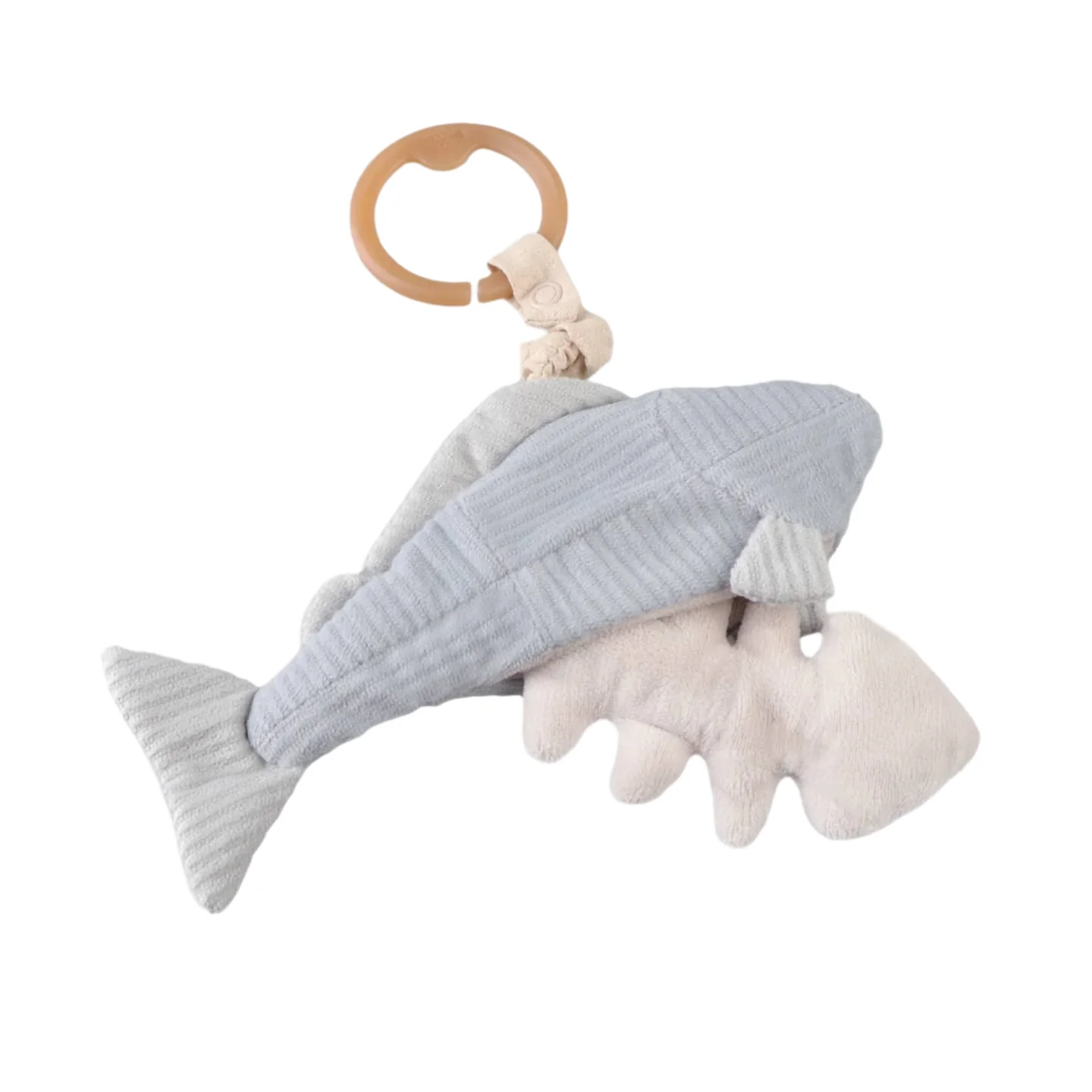 Trout Baby Handheld Rattle with Fishbone by Little Lamb Kind