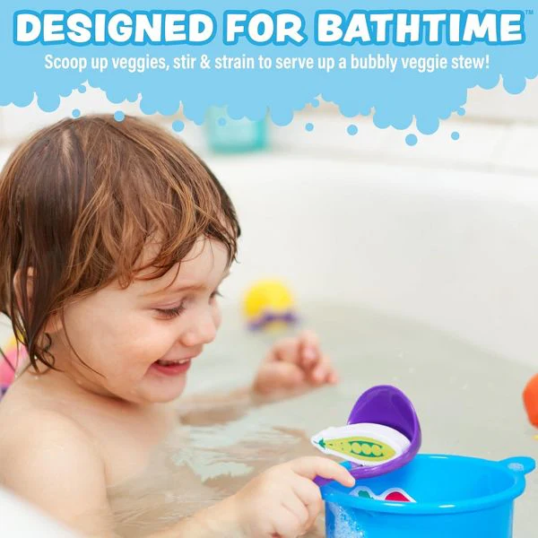 Tub Soup Scoop, Strain & Play Toddler Bath Toy by Tub Works - Image 2