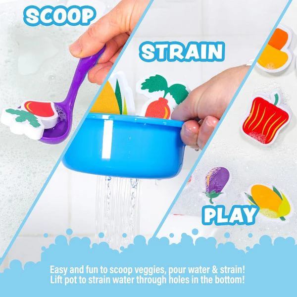 Tub Soup Scoop, Strain & Play Toddler Bath Toy by Tub Works - Image 3