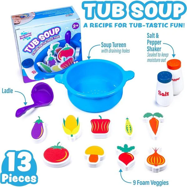Tub Soup Scoop, Strain & Play Toddler Bath Toy by Tub Works - Image 5