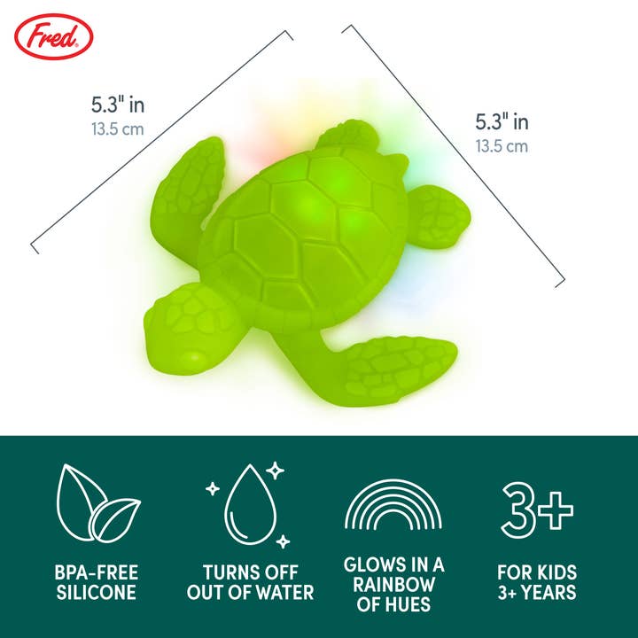 Tub Turtle Light Up Bath & Pool Toy by Fred + Friends - Image 6