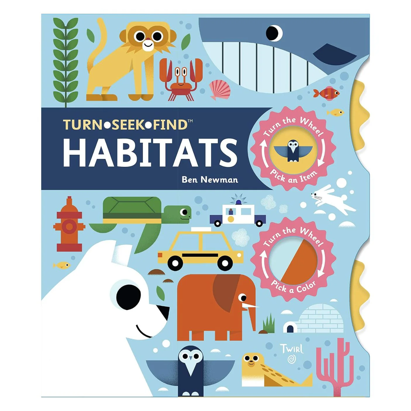 Turn Seek Find: Habitats - Board Book