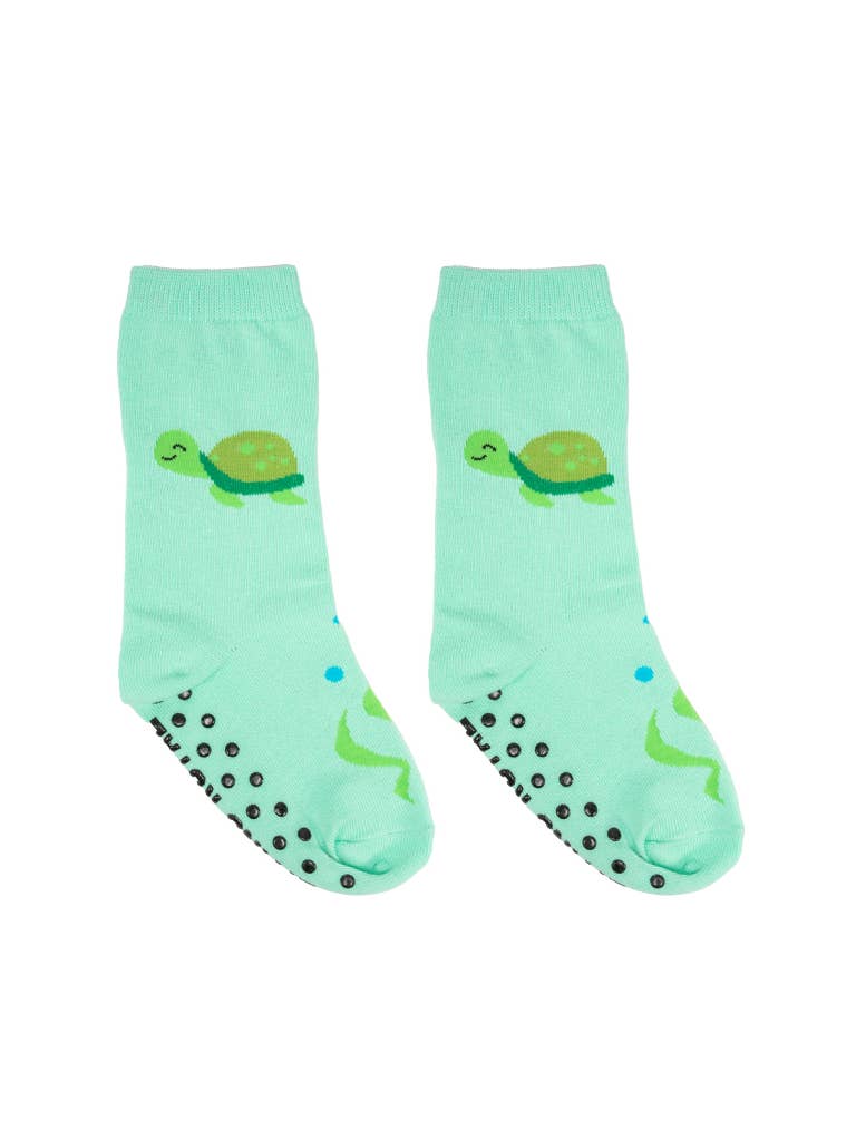 Turtle Kids Crew Socks by Living Royal - Image 2