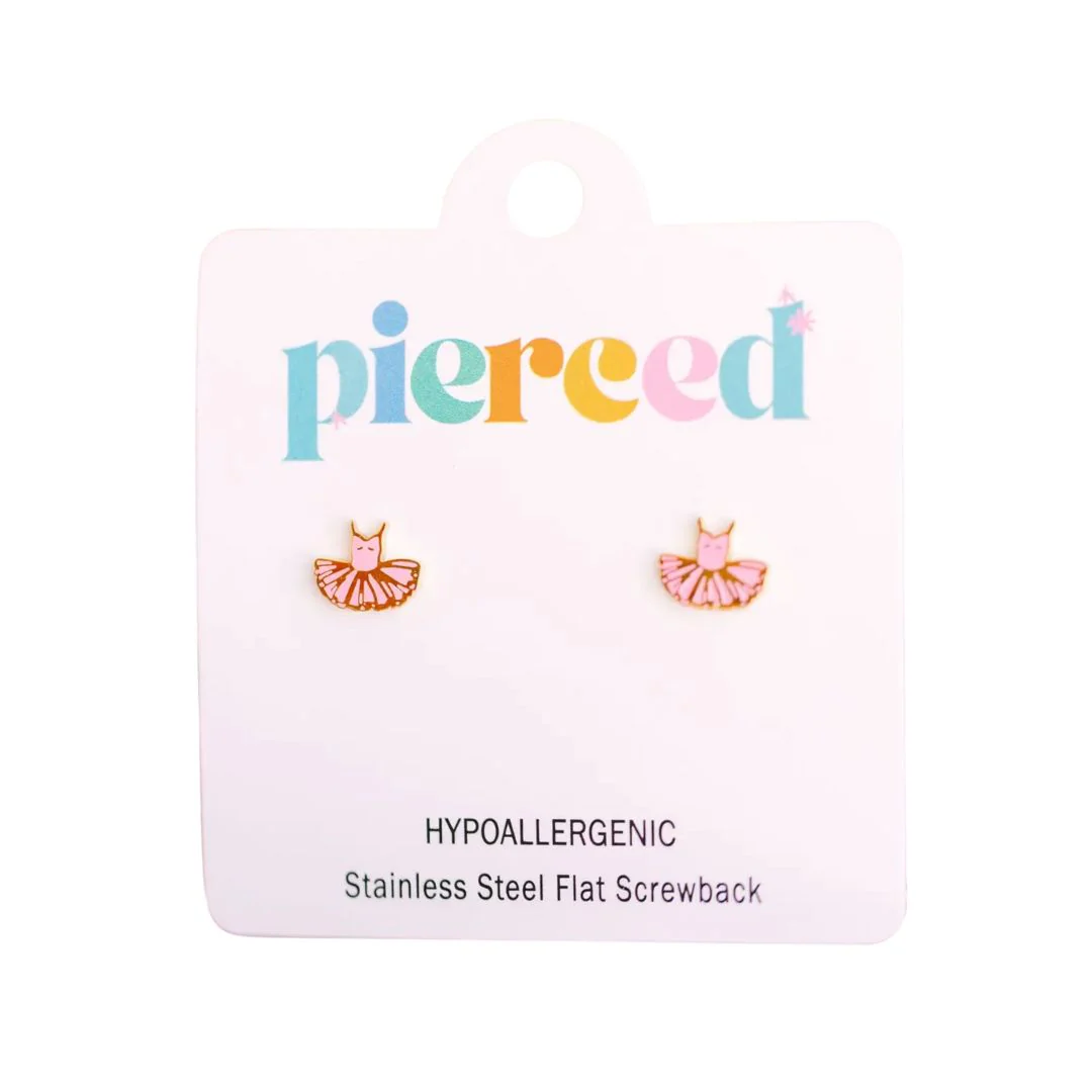 Tutu Earrings by Pierced