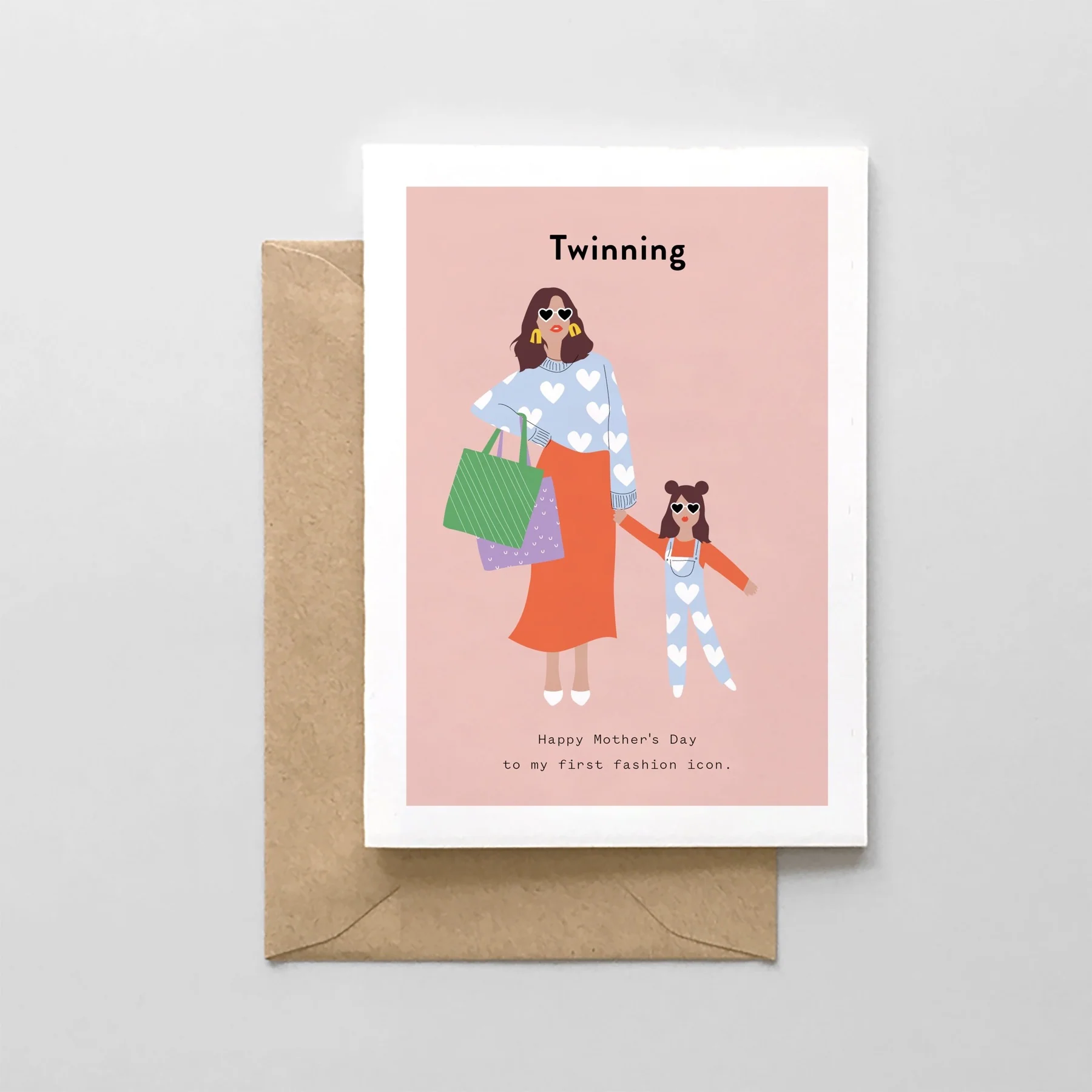 Twinning - Mother's Day Card by Spaghetti & Meatballs - Image 2
