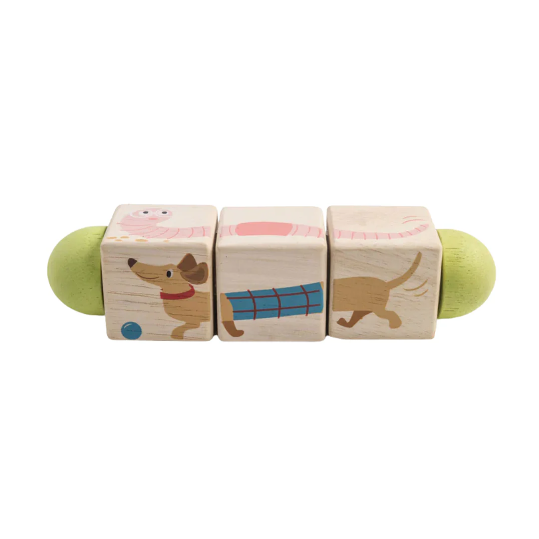 Twisting Cubes Wooden Matching Toy by Tender Leaf Toys - Image 3