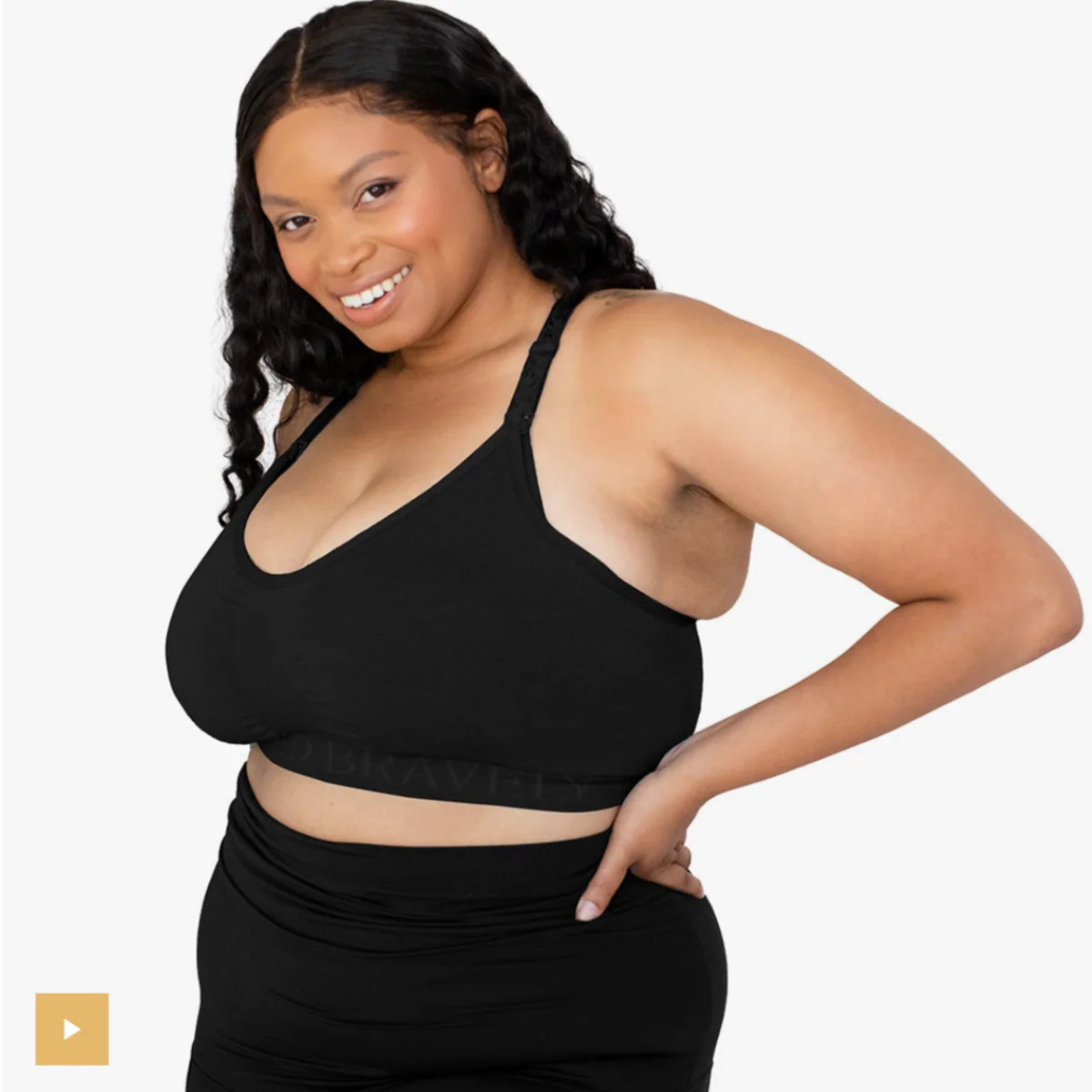 Sublime Support Nursing & Maternity Sports Bra - Black by Kindred Bravely - Image 3