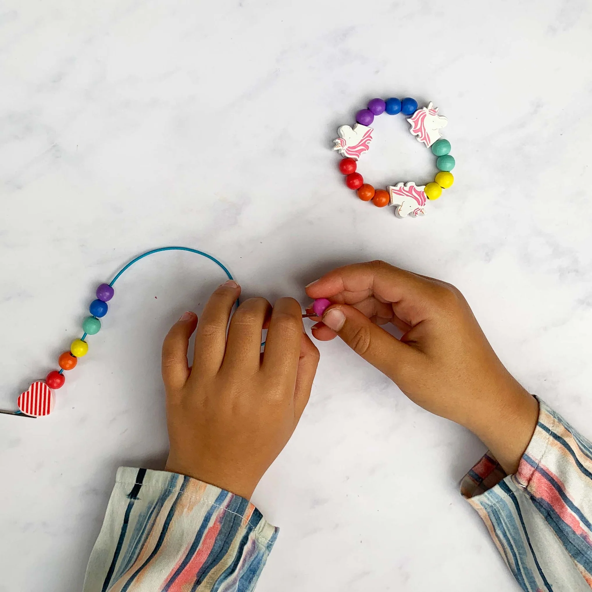 Unicorn and Heart Bracelet Making Kit by Cotton Twist - Image 2