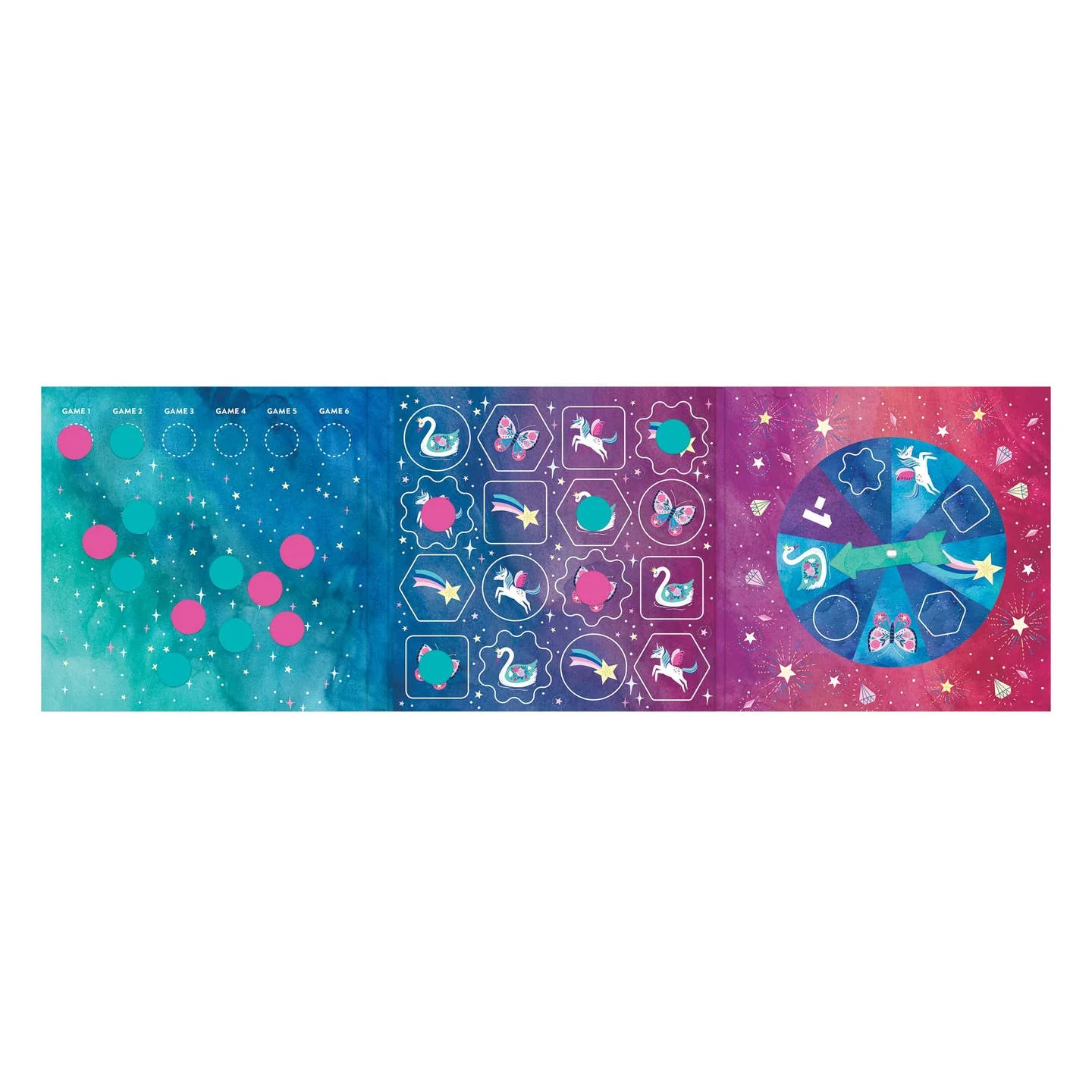 Unicorn Magic 4-in-a-Row Magnetic Board Game by Mudpuppy - Image 2