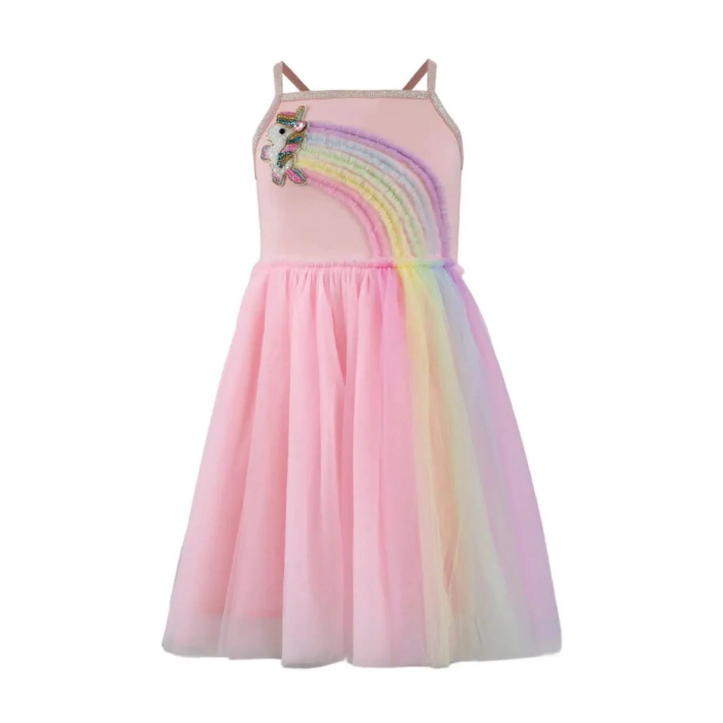 Unicorn Rainbow Tulle Dress by Lola + The Boys