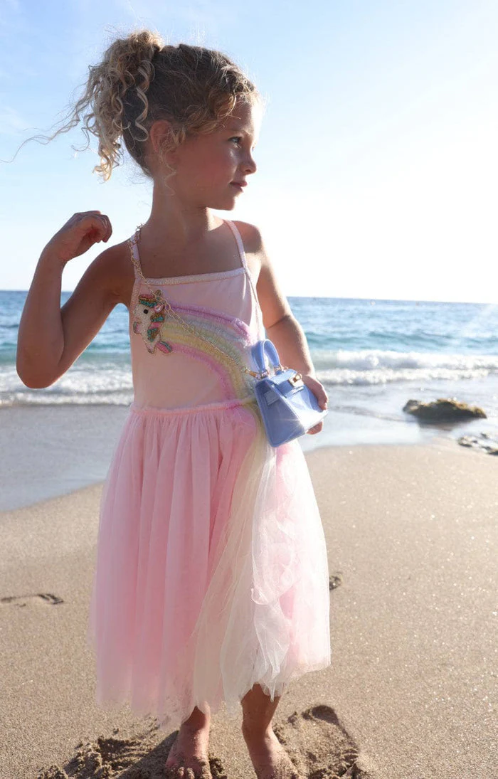 Unicorn Rainbow Tulle Dress by Lola + The Boys - Image 2