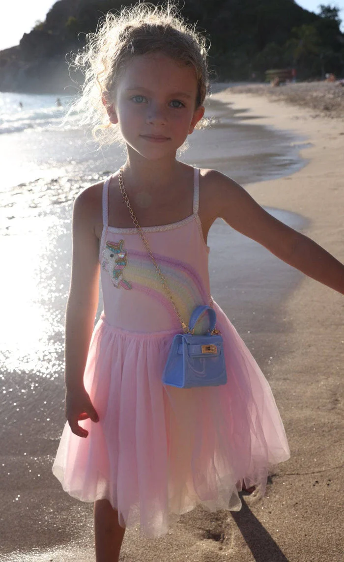 Unicorn Rainbow Tulle Dress by Lola + The Boys - Image 3