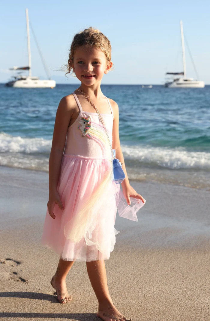 Unicorn Rainbow Tulle Dress by Lola + The Boys - Image 4