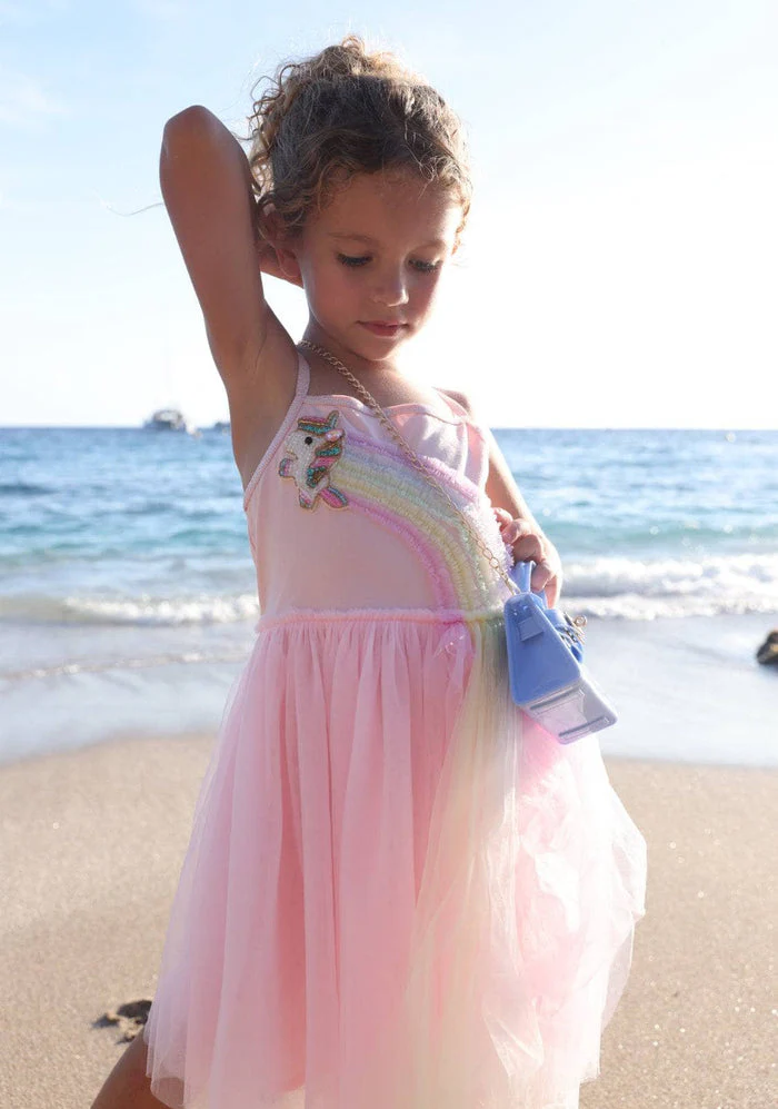 Unicorn Rainbow Tulle Dress by Lola + The Boys - Image 5