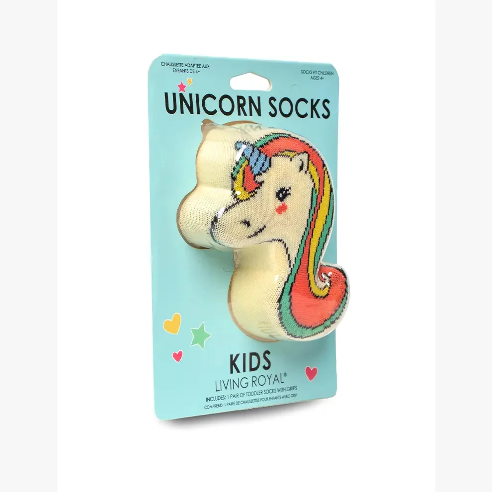 Unicorn Stay Magical 3D Packaged Kids Crew Socks by Living Royal - Image 3
