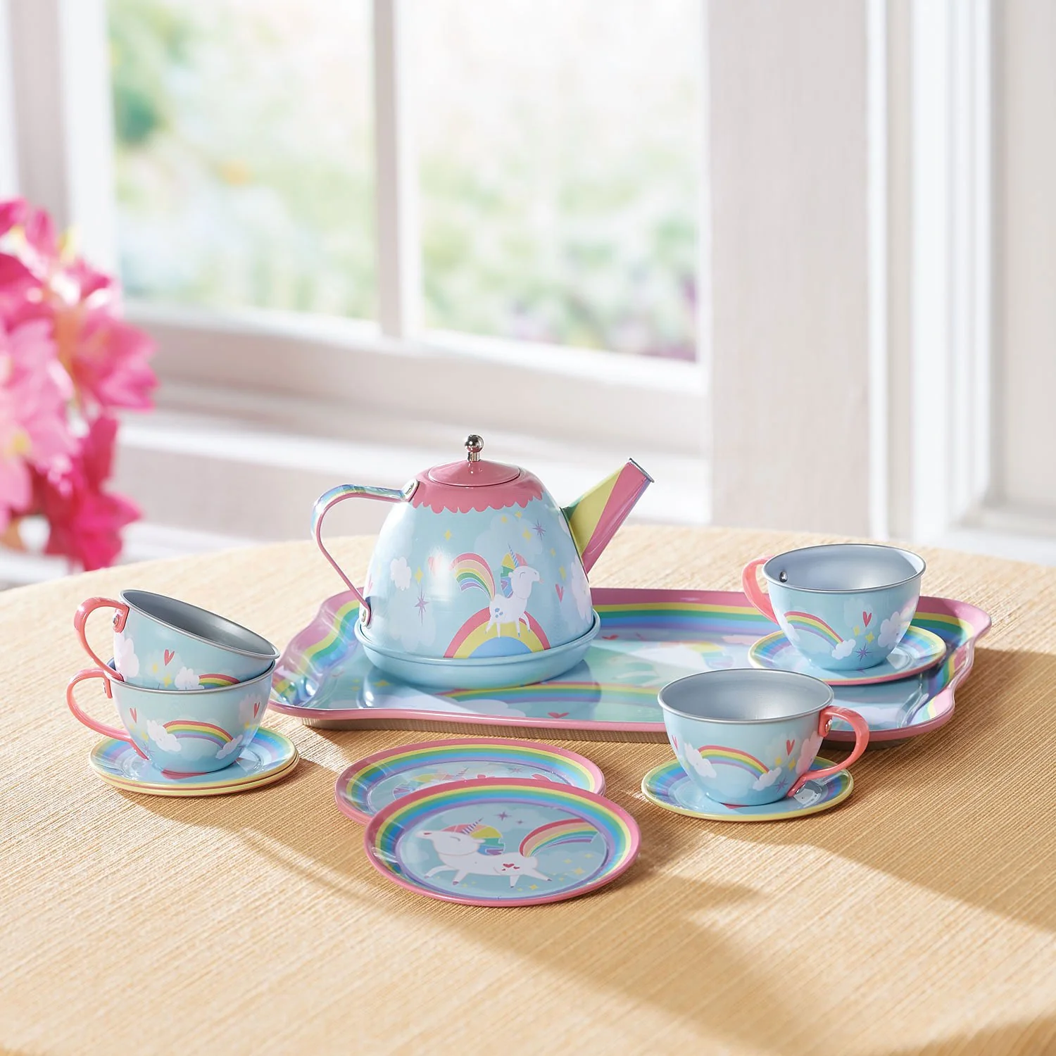 Unicorn Tin Tea Set by Schylling - Image 2