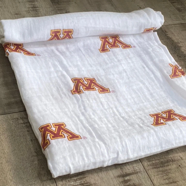 University of Minnesota Muslin Swaddle by Three Little Anchors - Image 2