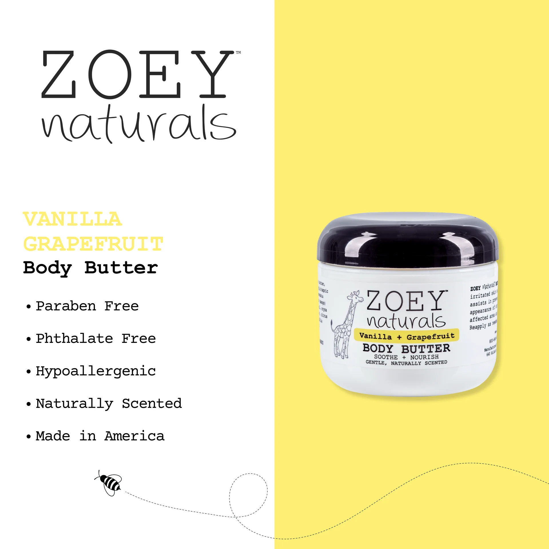 Vanilla Grapefruit Body Butter by Zoey Naturals - Image 6
