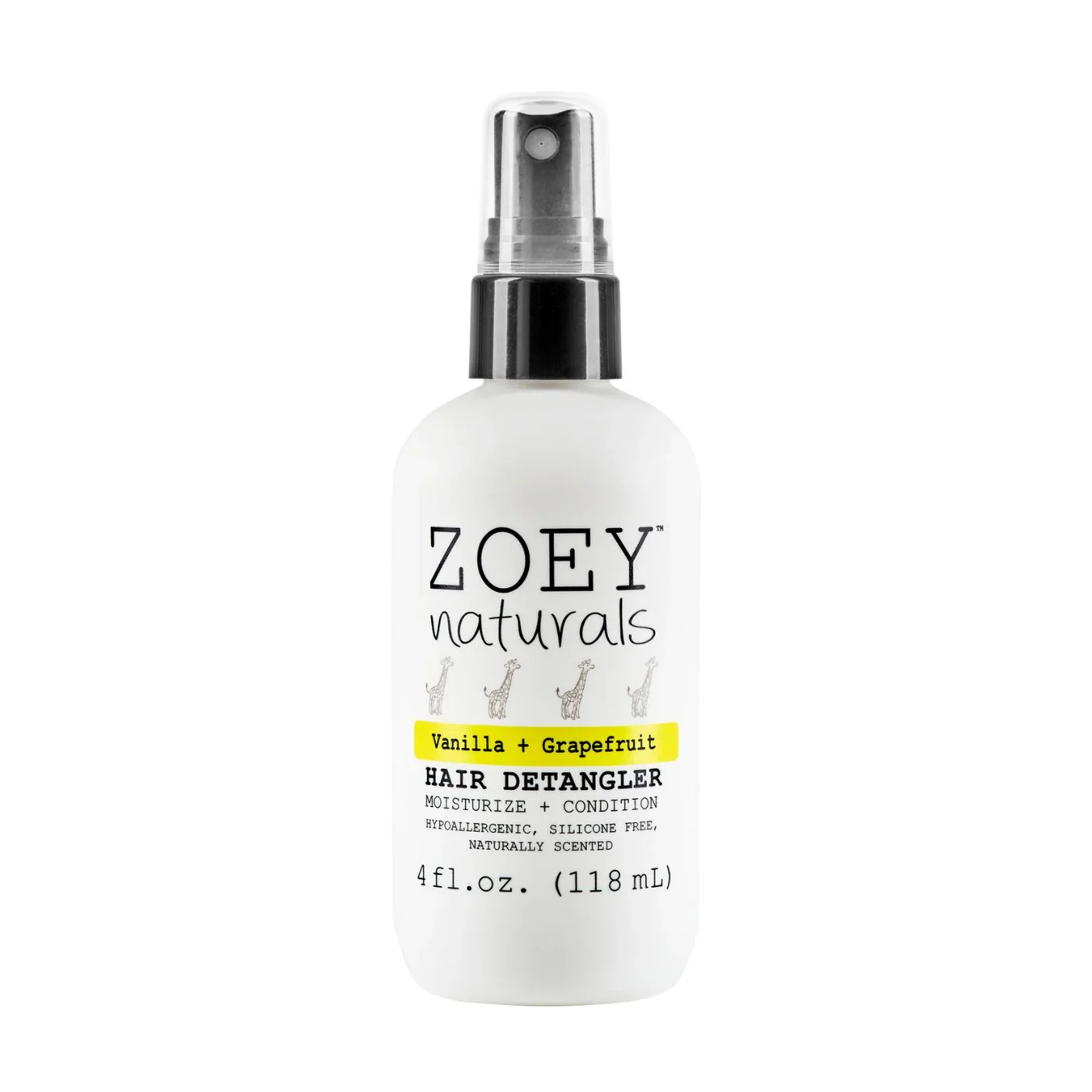 Vanilla Grapefruit Hair Detangler by Zoey Naturals