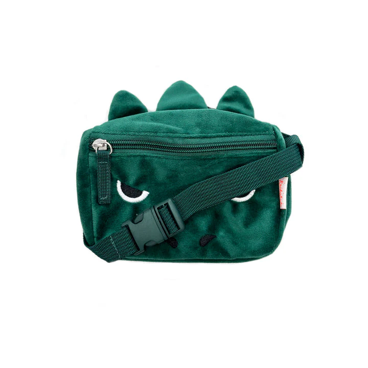 Velvet T-Rex Face Bum Bag by Rockahula Kids - Image 2